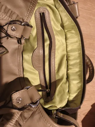 Bolso piel Tous beige