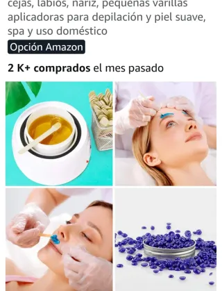 Palitos aplicadores cera depilación