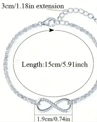 Pulsera Plata Infinito.