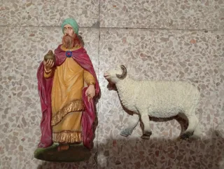 Figura Rey Melchor y Carnero Belén