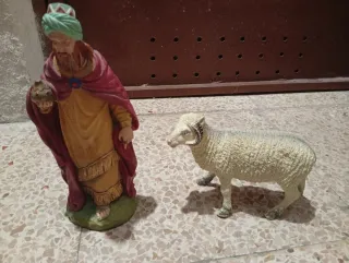 Figura Rey Melchor y Carnero Belén