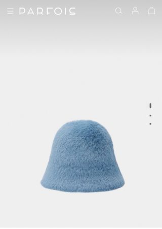 Sombrero bucket pelo azul
