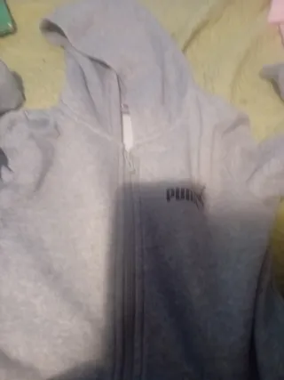 Sudadera Puma niño gris talla 6