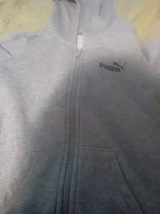 Sudadera Puma niño gris talla 6