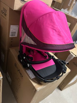 Capazo y Silla Balios M Fucsia, sin chasis