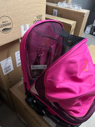 Capazo y Silla Balios M Fucsia, sin chasis