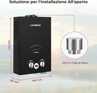 Scaldabagno Gas CAMPLUX 6 Lt