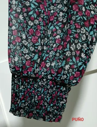 Vestido Springfield floral negro