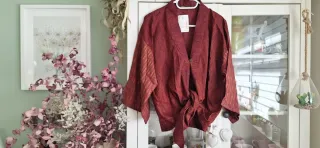 Blusa de seda mujer talla única