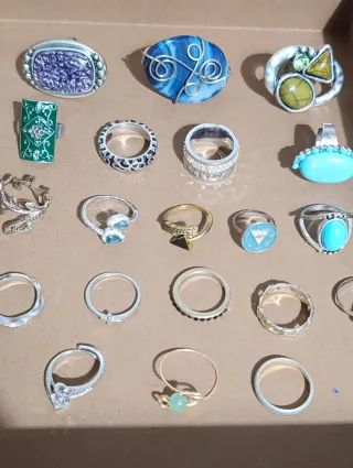 Lote 20 Anillos Ajustables.Algunos vintage.