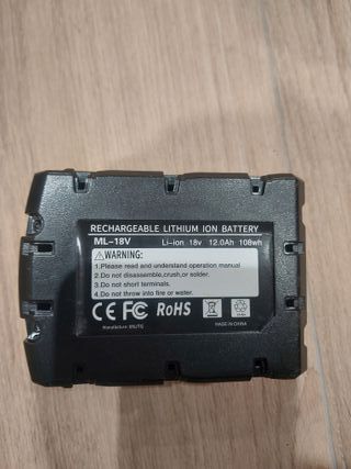 Batería Milwaukee 18V 12Ah Litio Ion Recargable