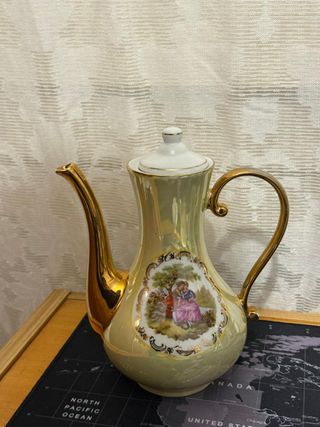 Juego té/café vintage porcelana