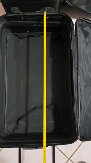 Set 3 valigie trolley nere