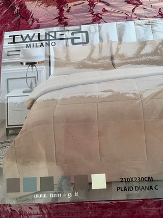 Coperta plaid grande rossa