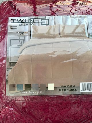 Coperta plaid grande rossa