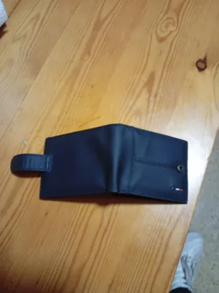 Cartera hombre negra con cierre