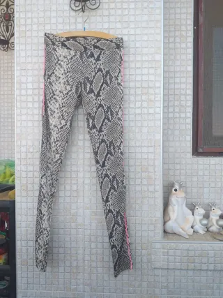 Leggings donna XS XXS serpentinato vita bassa