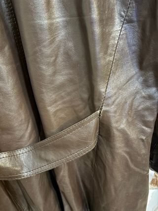 Giacca in vera pelle vintage marrone