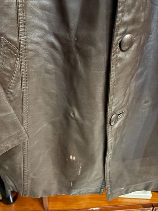 Giacca in vera pelle vintage marrone