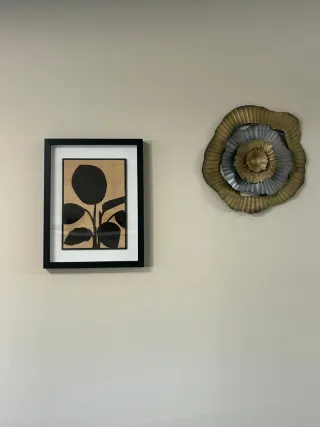 Cuadro pirograbado planta