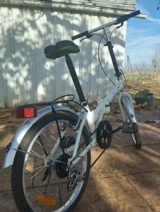 Bicicleta Plegable Blanca de marca Folding park