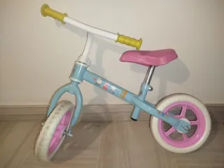 Bicicleta infantil Peppa Pig azul y rosa