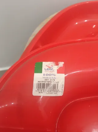 Antipastiera Ovale Rossa 2 pezzi