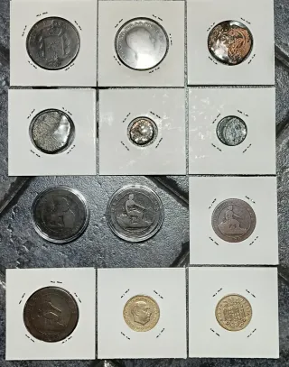 Lotto 12 Monete Romane e Spagnole