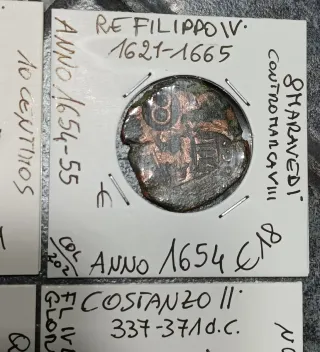 Lotto 12 Monete Romane e Spagnole