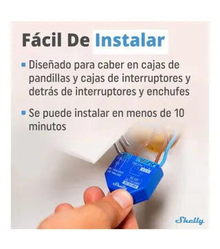 Shelly Plus 1 Relé WiFi Bluetooth 16A Nuevo