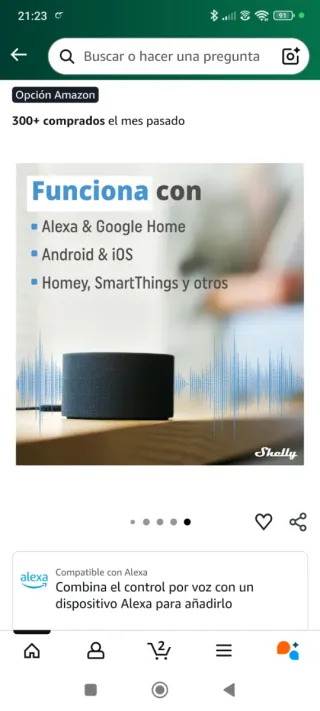 Shelly Plus 1 Relé WiFi Bluetooth 16A Nuevo