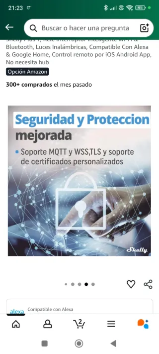 Shelly Plus 1 Relé WiFi Bluetooth 16A Nuevo