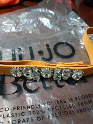 Cintura Liu Jo ecopelle elastico senape