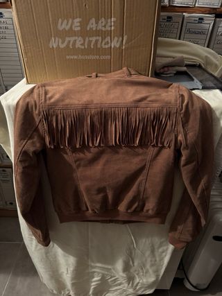 Cazadora Hollister Flecos Marrón