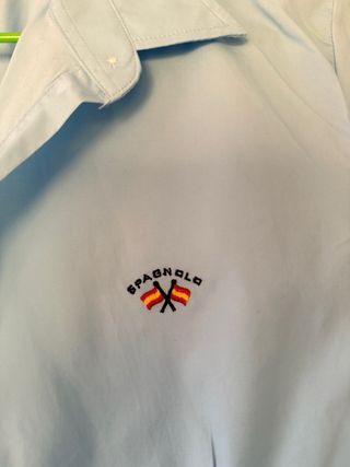 Camisa Espagnolo Azul Talla 4L