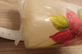 Candela decorata tema natalizio