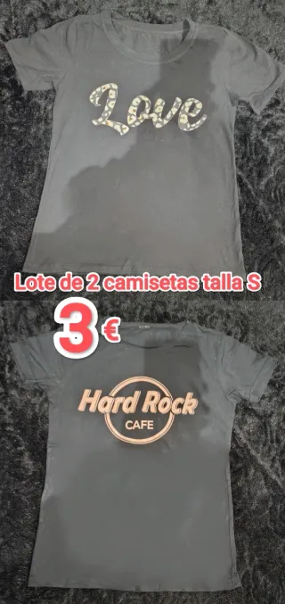 Lote 2 Camisetas Mujer Talla S
