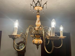 Lámpara de techo metal/cerámica/cristal