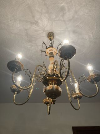 Lámpara de techo metal/cerámica/cristal