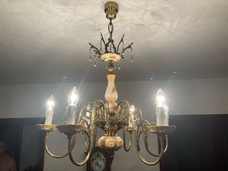 Lámpara de techo metal/cerámica/cristal