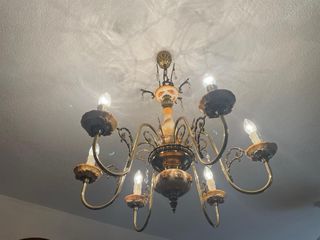 Lámpara de techo metal/cerámica/cristal