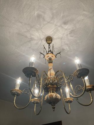 Lámpara de techo metal/cerámica/cristal