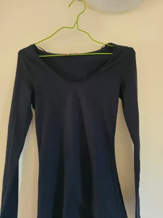 Vestito donna collo alto con maglia manica lunga