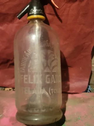 Antiguo sifón Felix Garcin velada, toledo