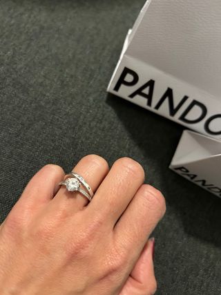 Doppio Anello Pandora Argento