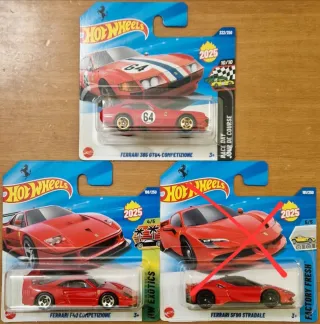 HotWheels Set 2 Cars Ferrari