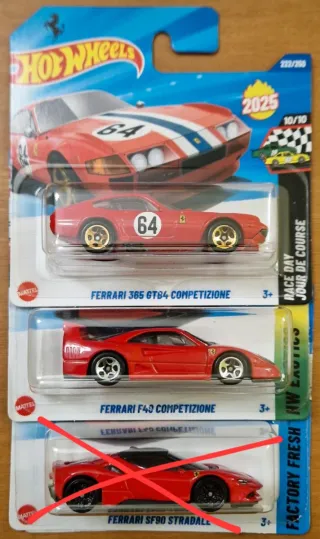 HotWheels Set 2 Cars Ferrari
