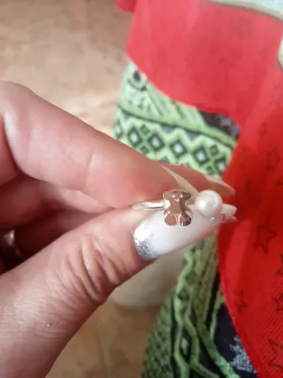 Anillo Tous Oso con Perla Plata
