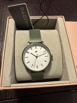 Reloj Parfois verde y plateado