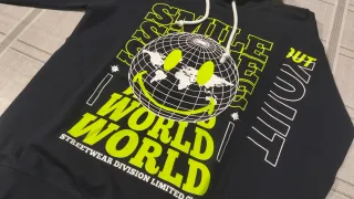 Felpa blu da ragazzo 16 anni con stampa smile